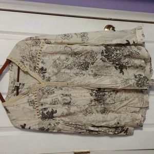 Vintage America blues peasant style tunic size XXL